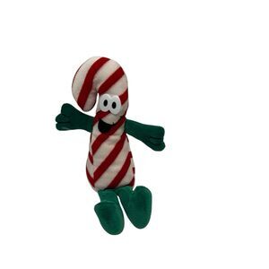 Vintage Eckerd Merry Beans Bean Bag Plush Christmas Peppermint Candy Cane 7.5"